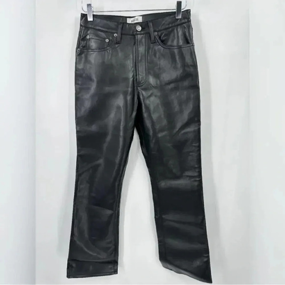 AGOLDE RECYCLED LEATHER PANTS SIZE 25 B1941 - Picture 4 of 8